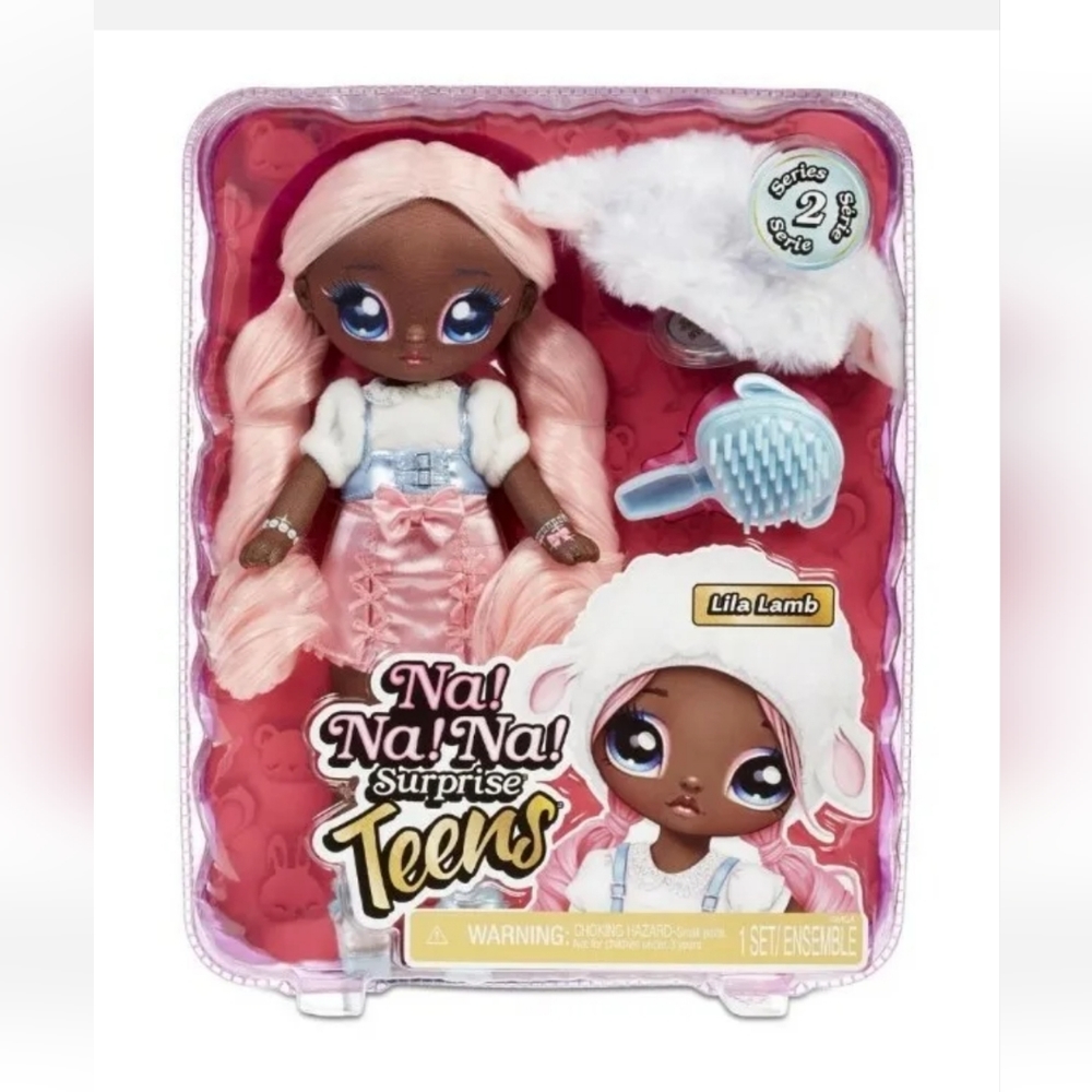 :* Na Na Na Surprise Teens Fashion Doll Lila Lamb 11" Soft Fabric Doll  series 2